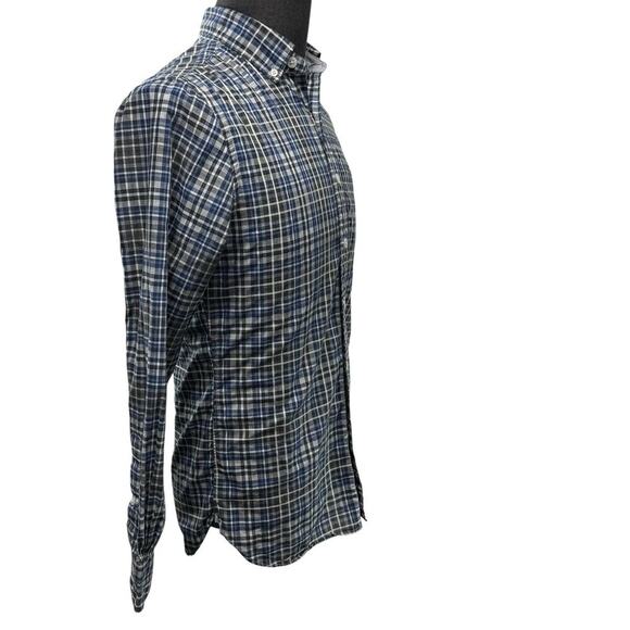 Todd Snyder Plaid Button Down Shirt Men Size XS Blue Gray Long Sleeve Cotton - Picture 7 of 10